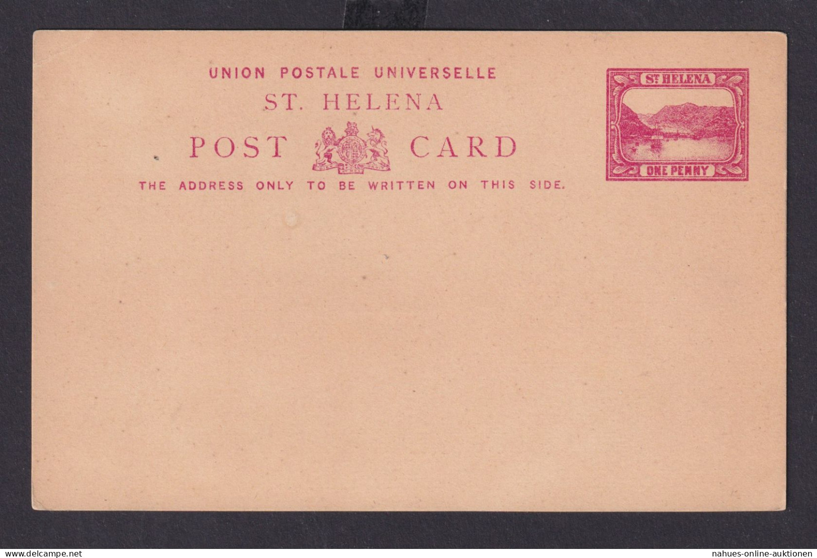 St. Helena Ganzsache 1p Postal Stationery Südatlantik - America (Other)