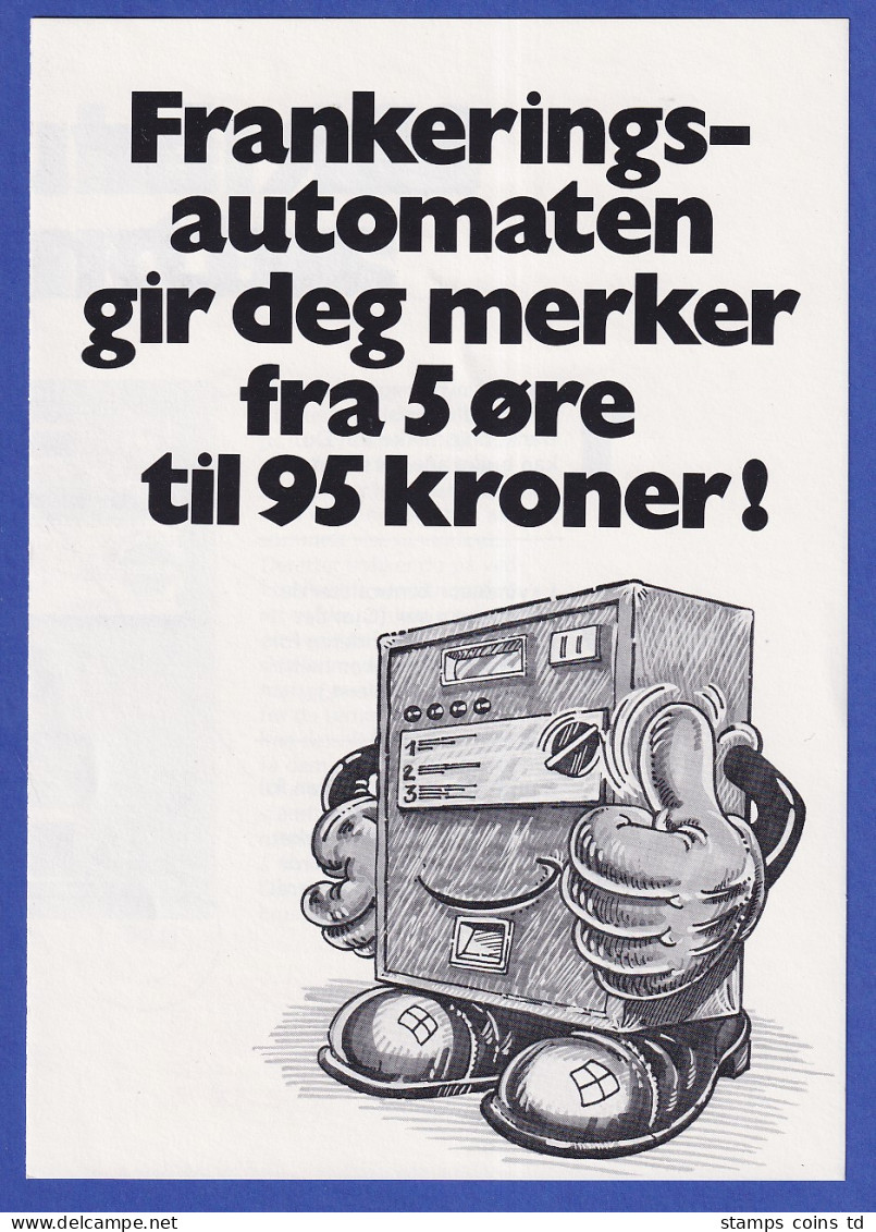 Norwegen / Norge Frama-ATM Mi.-Nr. 2.1a Wert 125 Gest. In Werbeflyer ATM-Automat - Timbres De Distributeurs [ATM]