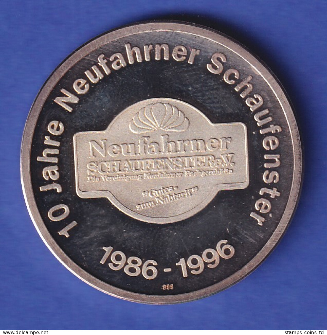 Silbermedaille Neufahrn 10 Jahre Neufahrner Schaufenster E.V. - Pfarrkirche 1996 - Non Classificati