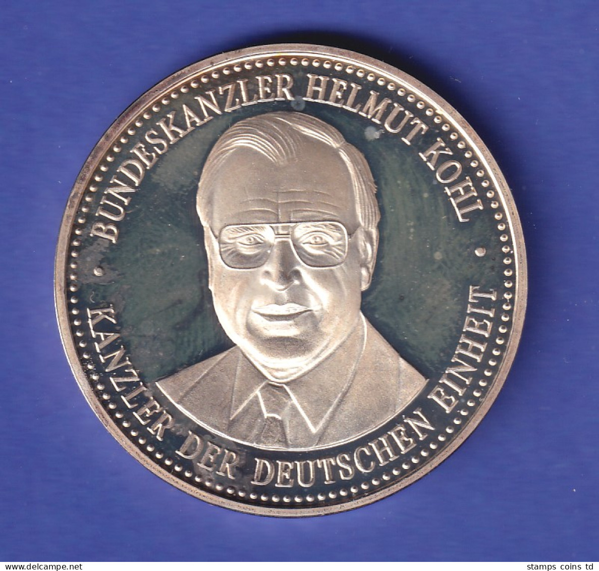 Silbermedaille Deutsche Einheit - Bundeskanzler Helmut Kohl 30g Ag999 - Non Classificati