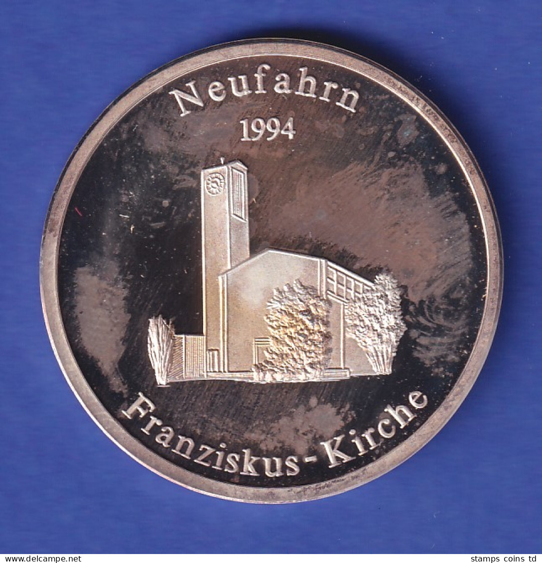 Silbermedaille Neufahrn - Franziskus-Kirche 1994 - Non Classificati
