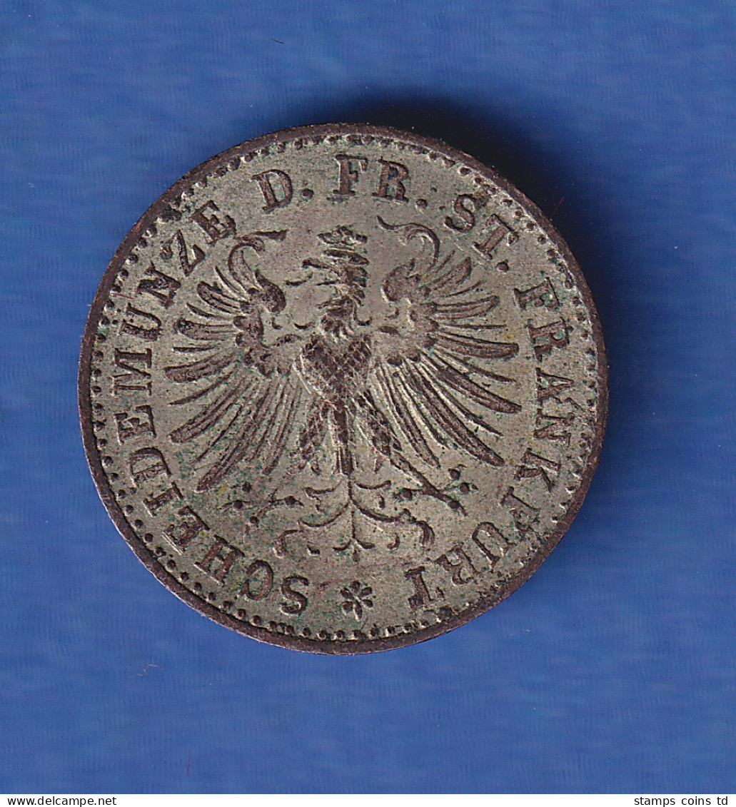 Frankfurt Silbermünze 1 Kreuzer 1864 - Sonstige & Ohne Zuordnung