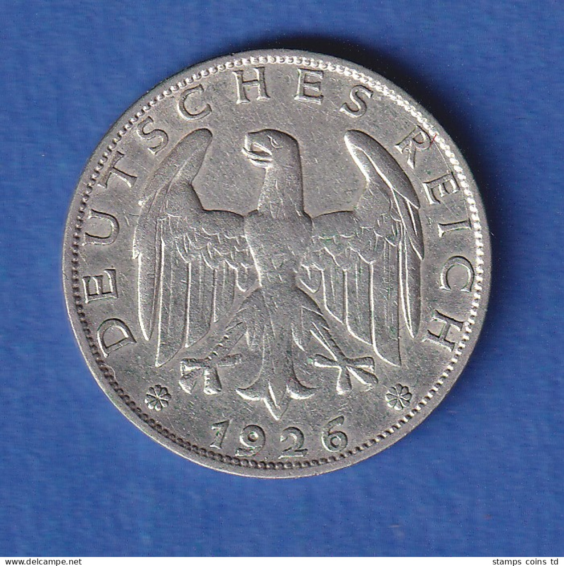 Deutsches Reich Kursmünze 1 Reichsmark 1926 A - Andere & Zonder Classificatie