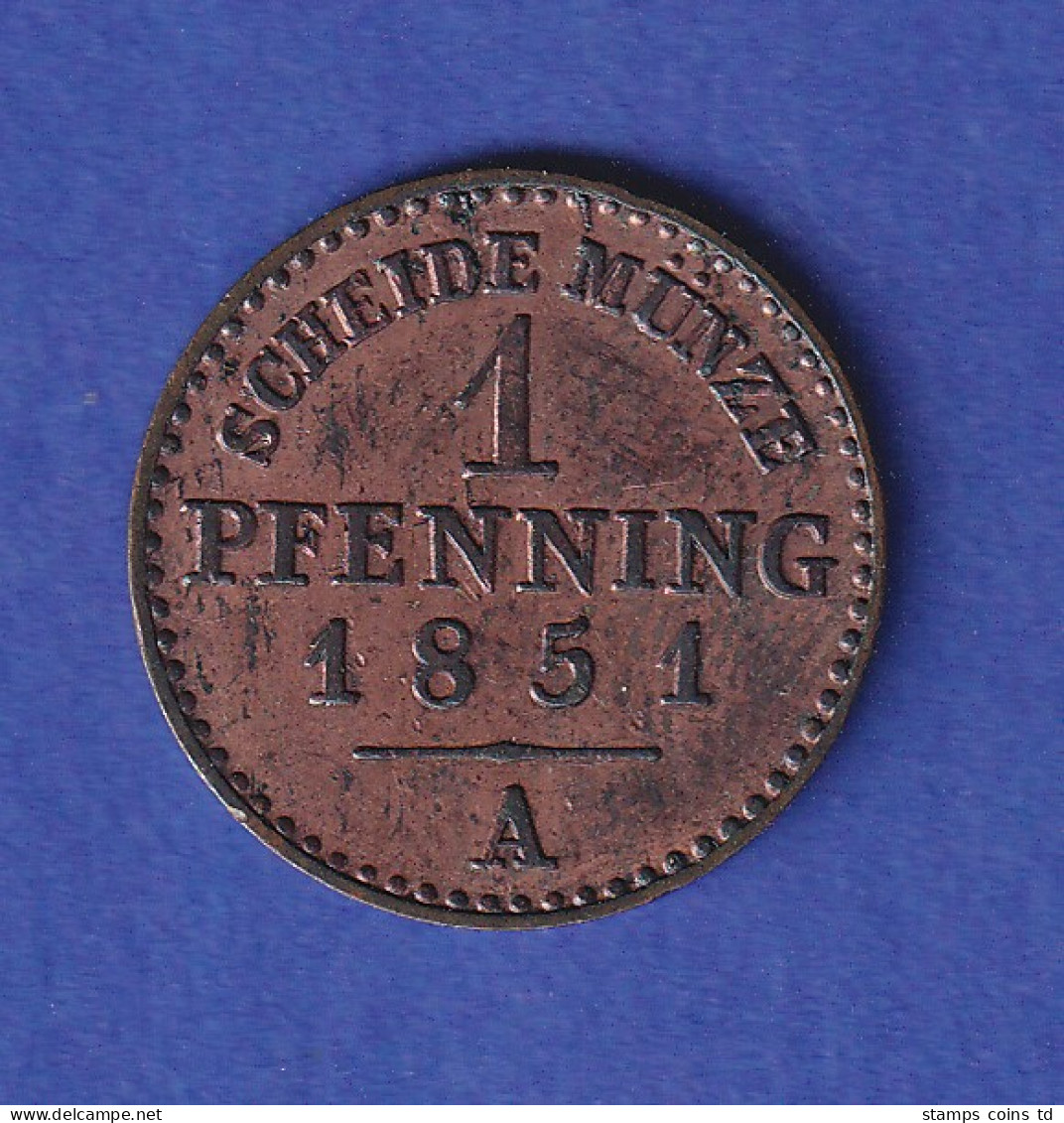 Preußen Kursmünze 1 Pfennig 1851 A - Altri & Non Classificati