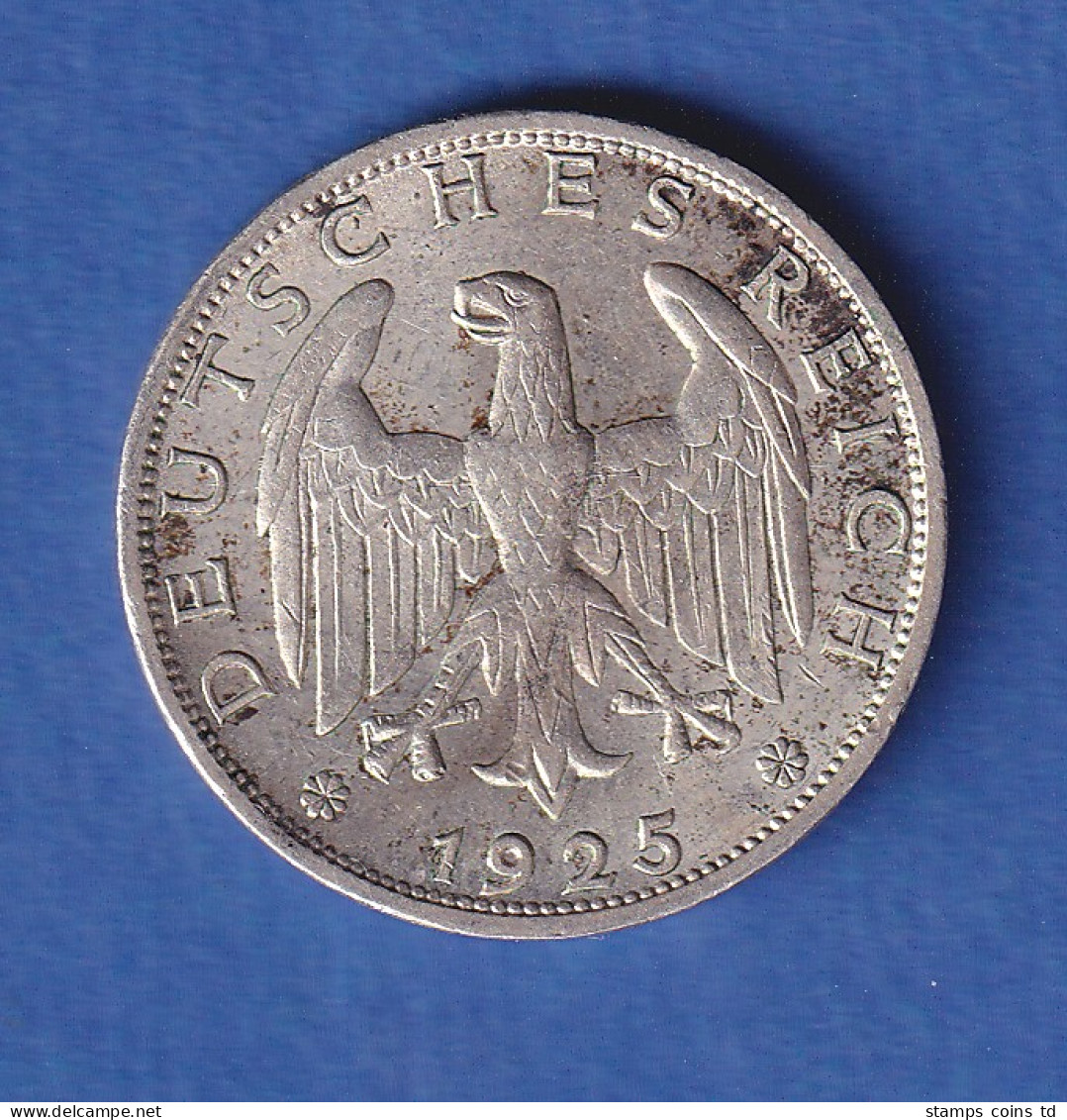 Deutsches Reich Kursmünze 1 Reichsmark 1925 A - Sonstige & Ohne Zuordnung