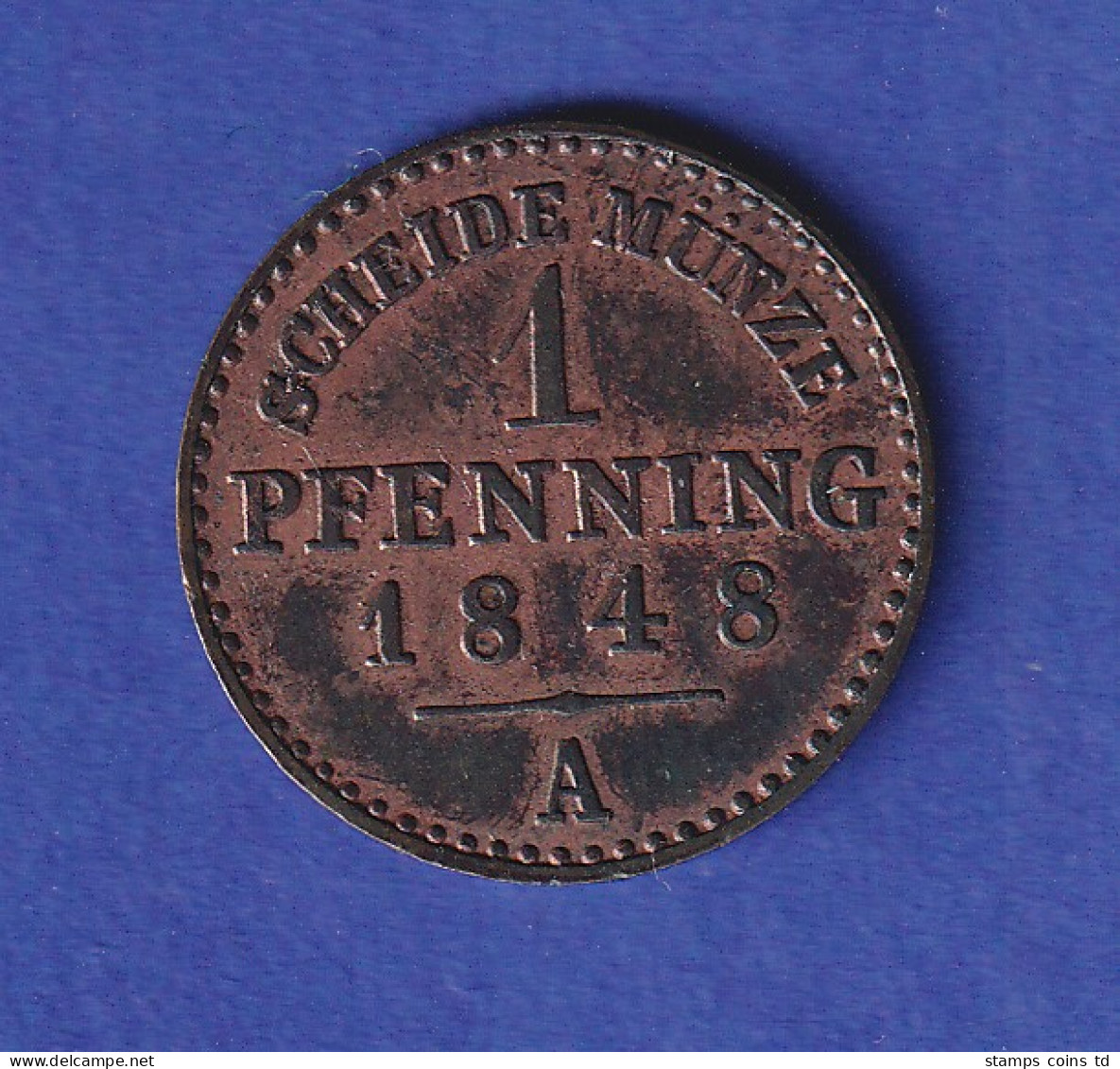 Preußen Kursmünze 1 Pfennig 1848 A - Altri & Non Classificati