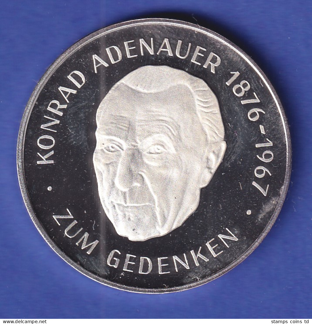 Silbermedaille Konrad Adenauer 1876-1967  26g Ag 999,9 - Sin Clasificación