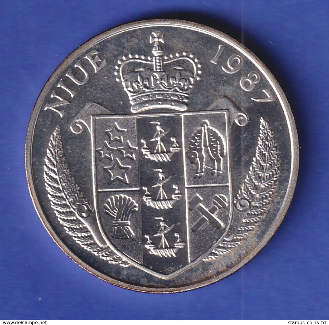 Niue Silbermünze 50 Dollars Olympia Seoul 1988 Steffi Graf 1987 - Other - Oceania