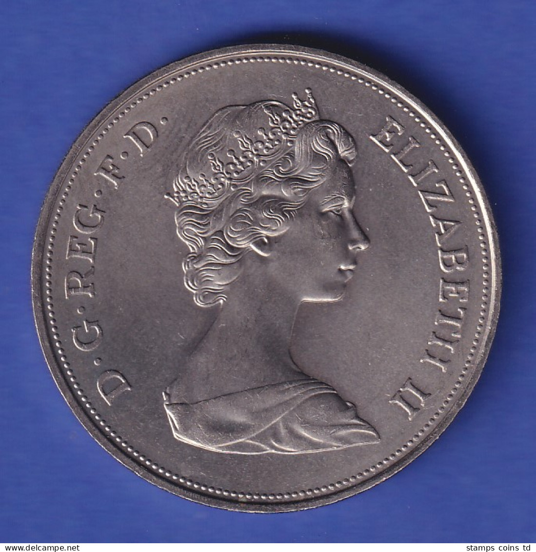 Großbritannien Kursmünze 25 Pence Königliche Silberhochzeit 1972 - Andere & Zonder Classificatie