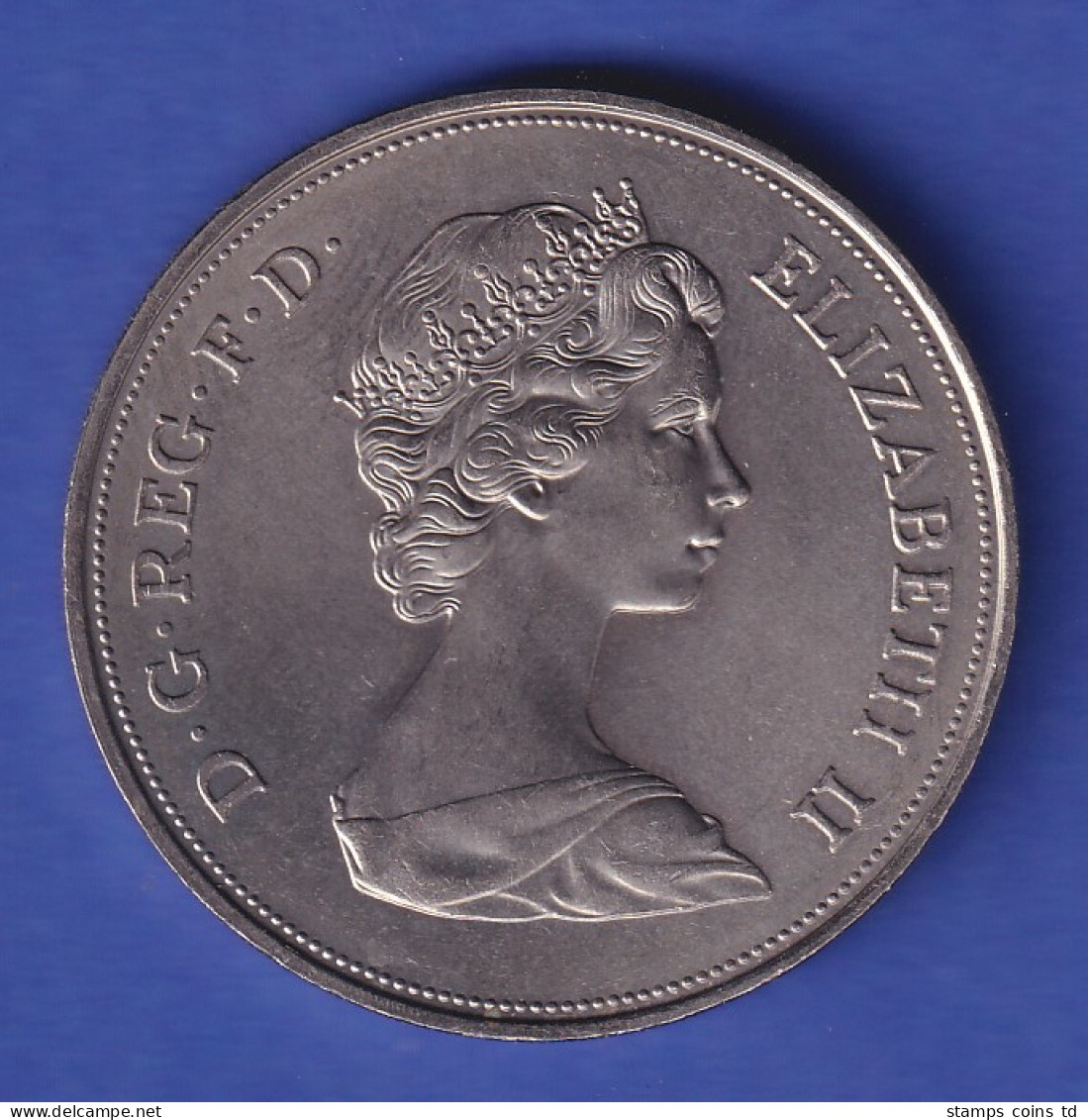 Großbritannien Kursmünze 25 Pence Königliche Silberhochzeit 1972 - Altri & Non Classificati