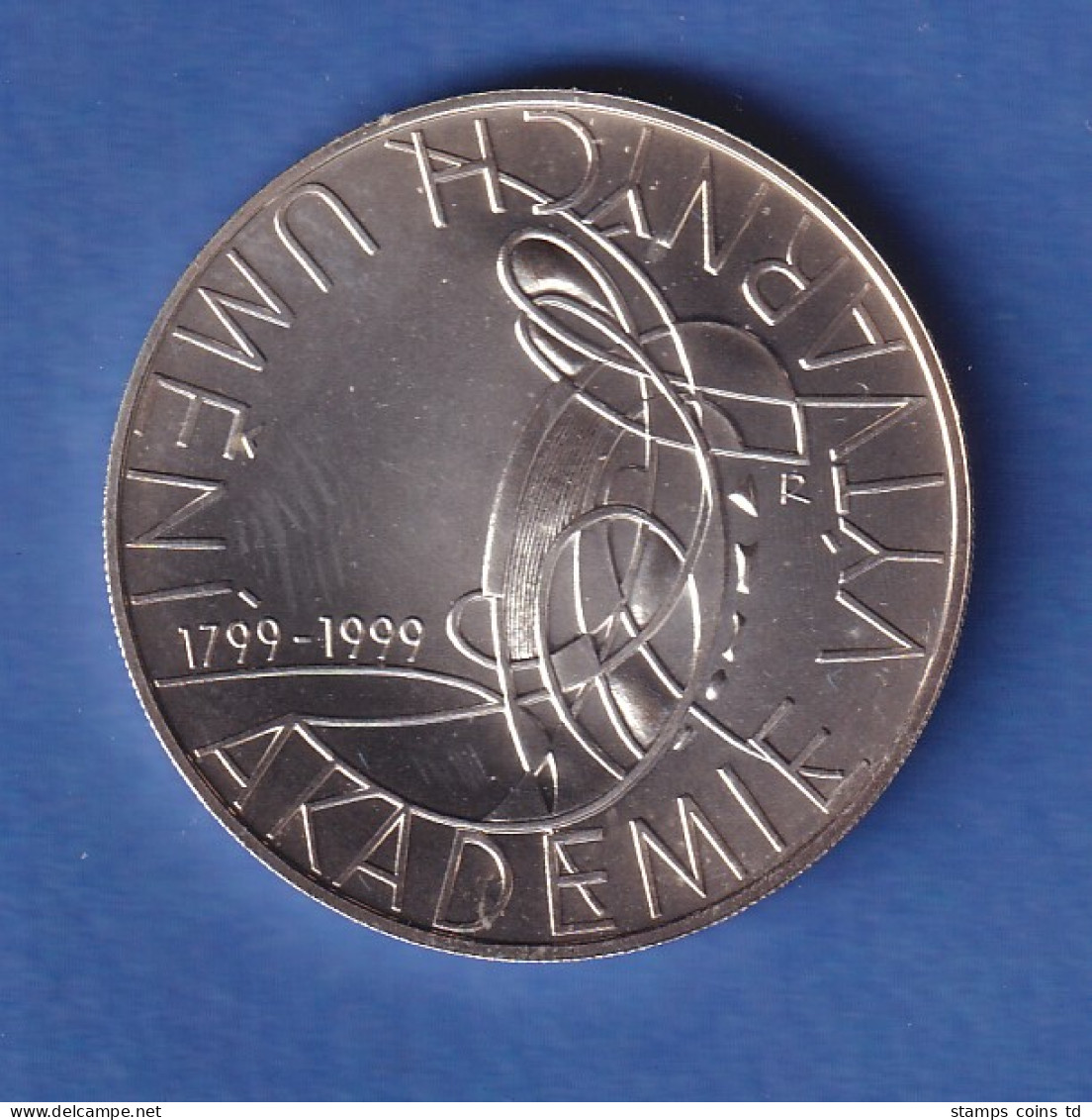 Tschechien 1999 Silbermünze 200 Kr. 200 Jahre Akademie Der Bildenden Künste Stg - Czech Republic