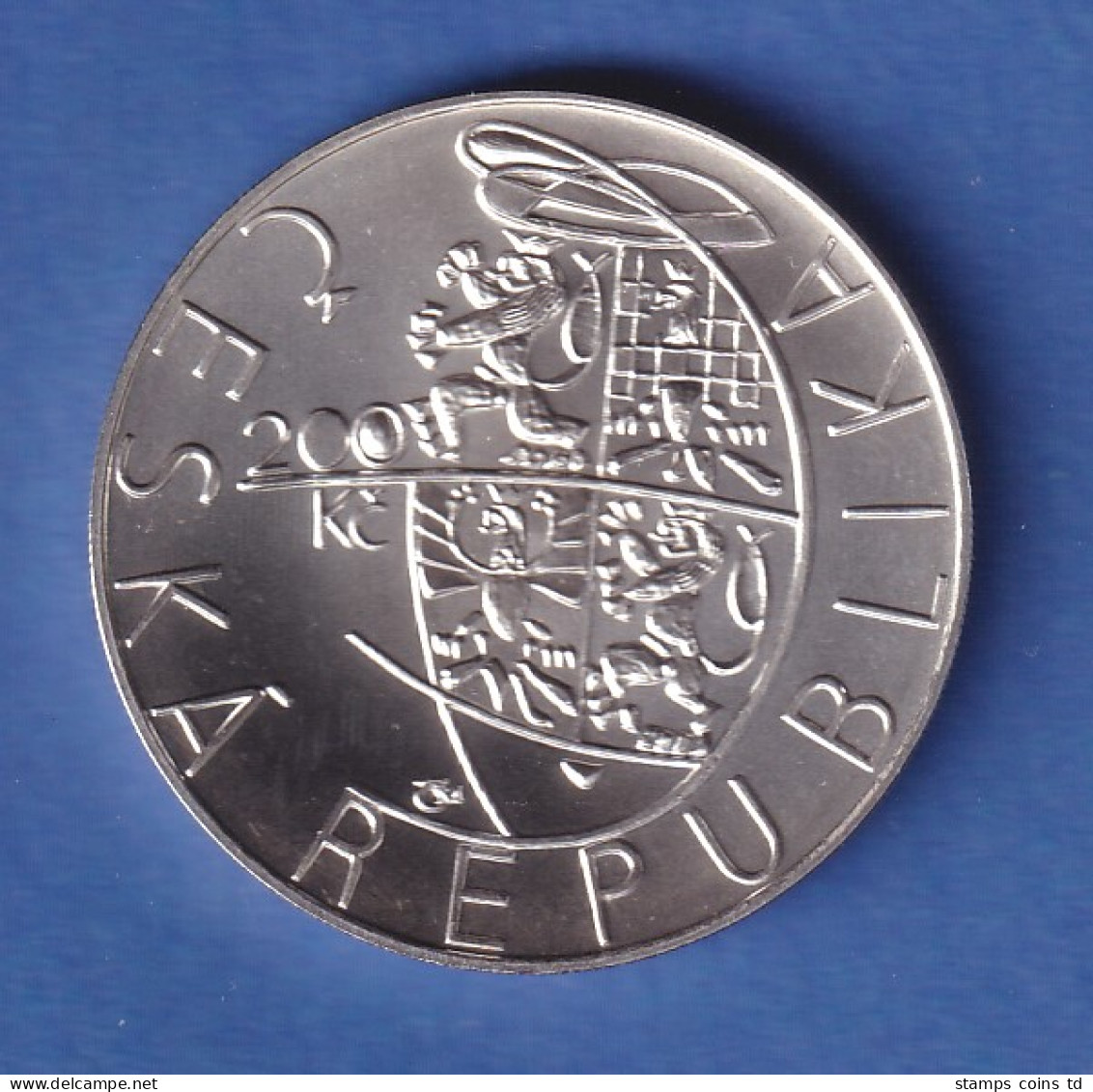 Tschechien 1999 Silbermünze 200 Kr. 200 Jahre Akademie Der Bildenden Künste Stg - Tchéquie