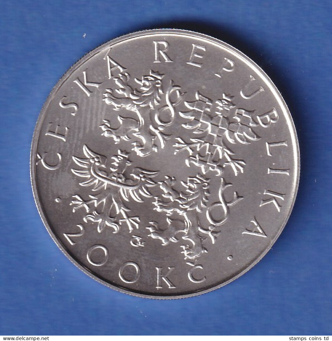 Tschechien 2001 Silbermünze 200 Kronen 100. Geburtstag Von Jaroslav Seifert Stg - Czech Republic