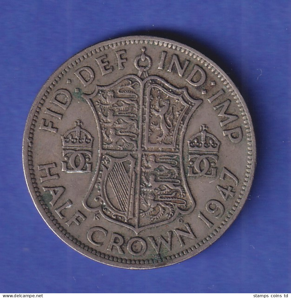 Großbritannien Kursmünze Half Crown König George VI. 1947 - Autres & Non Classés