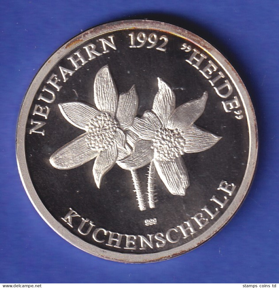 Silbermedaille Neufahrn 1992 - Küchenschelle - Kaiser Trajan PP - Non Classés