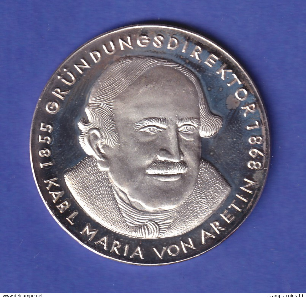 Silbermedaille 1980 Bayerisches Nationalmuseum - K. M. Von Aretin 23g Ag1000 - Unclassified