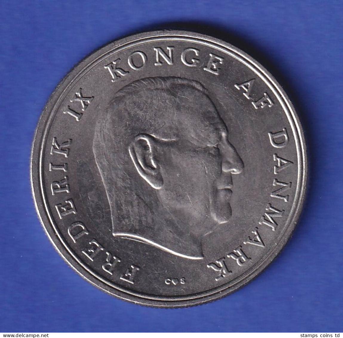 Dänemark Kursmünze 5 Kronen König Frederik IX. 1971 Vz  - Altri & Non Classificati