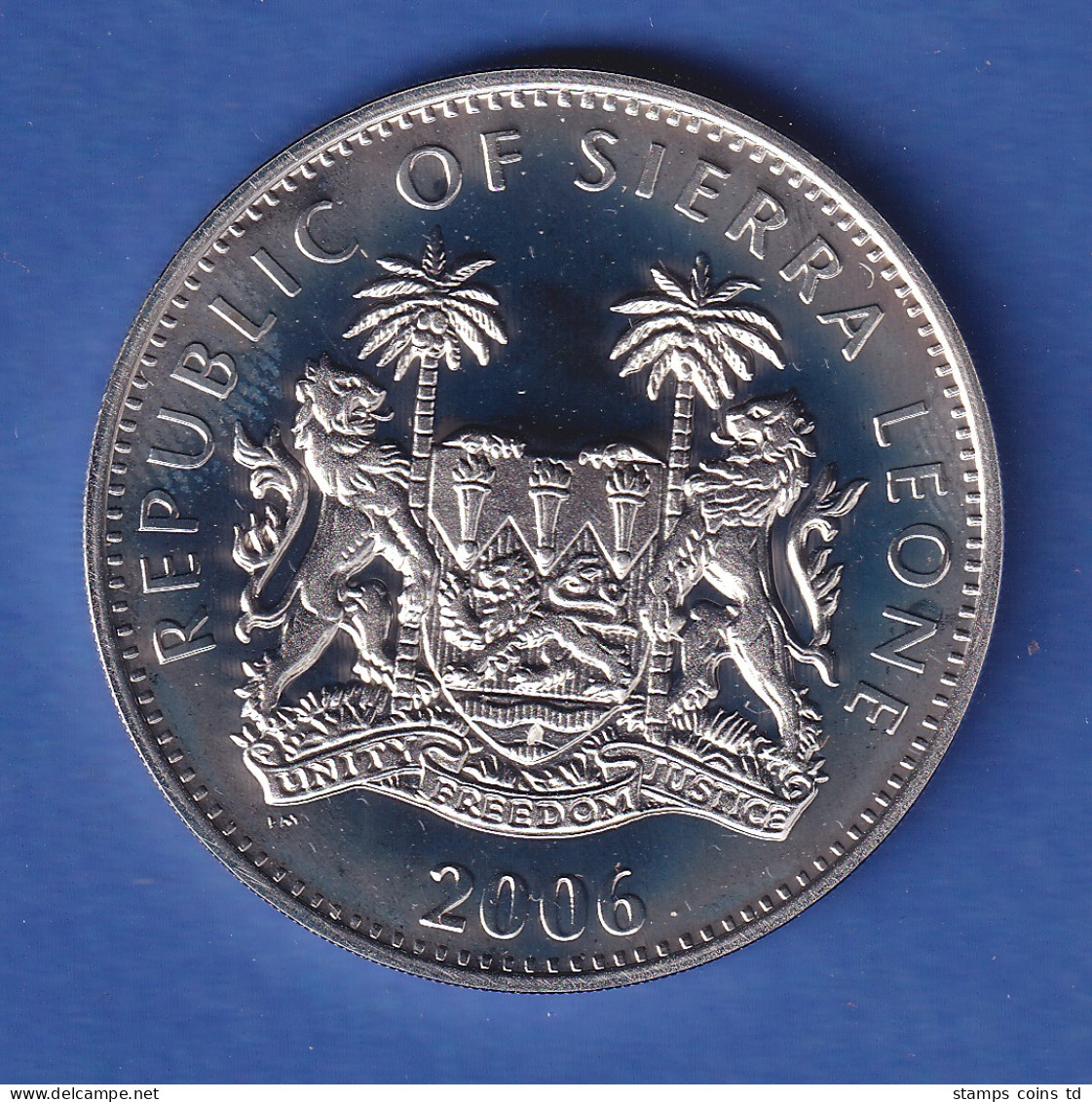 Sierra Leone 2006 Silbermünze Olympia Fackel 10 Dollars 28,28g, Ag925 PP - Sonstige – Afrika