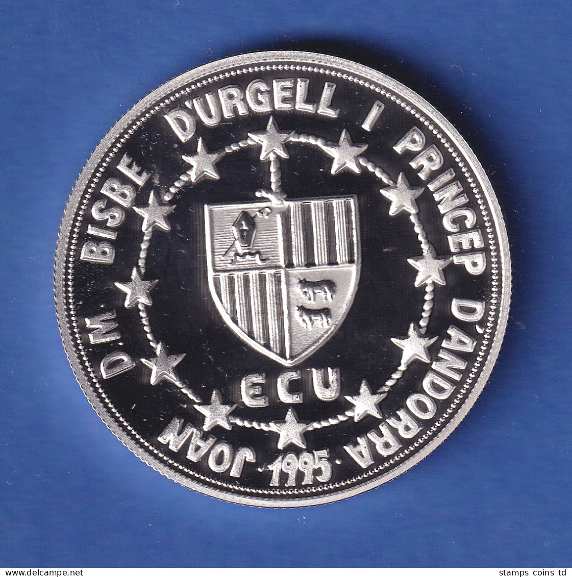 Andorra 1995 Silbermünze Ramon Berenguer III. 10 Diners/ECU 31,47g Ag925 PP - Andorra