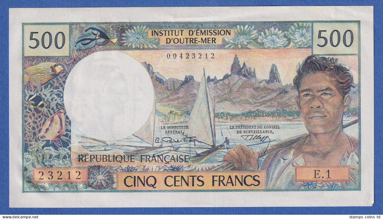 Frankreich Übersee Nouméa 1969 Banknote 500 Franc, Unzirkuliert. - Autres - Océanie