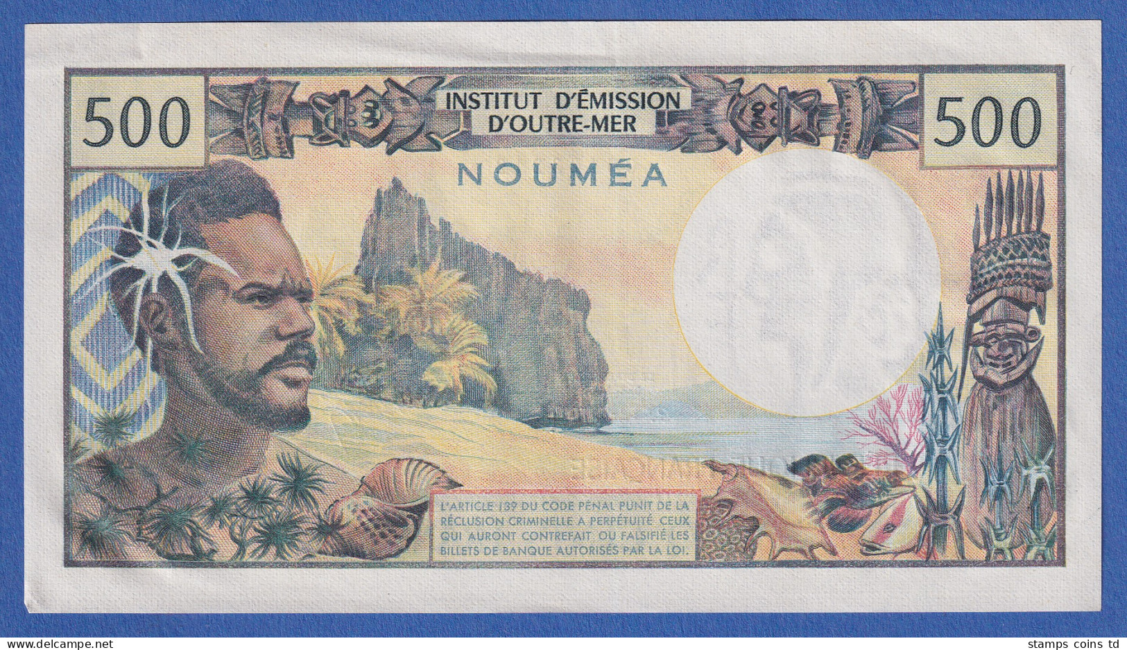 Frankreich Übersee Nouméa 1969 Banknote 500 Franc, Unzirkuliert. - Andere - Oceanië