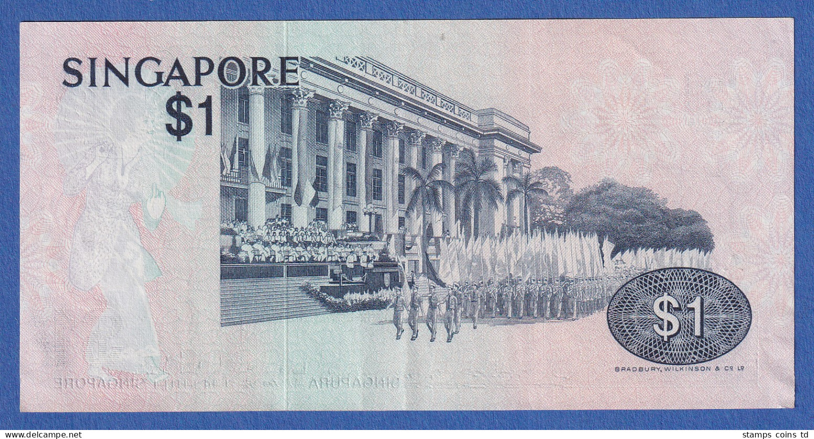 Singapur 1976 Banknote 1 Dollar Bankfrisch, Unzirkuliert. - Sonstige – Asien