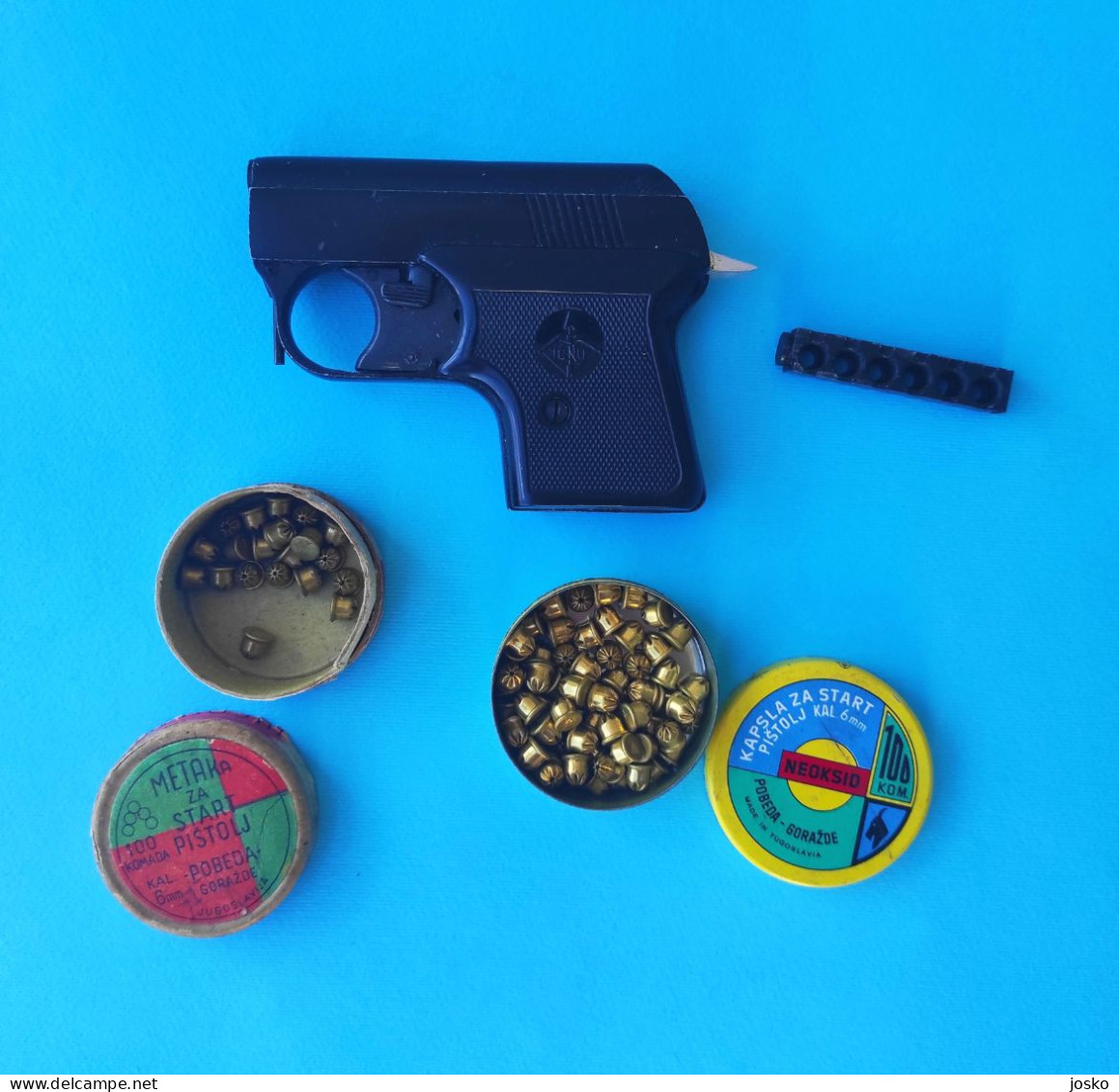 TELLY Vintage Starting Pistol + 2nd Boxes Of Ammunition * Pistolet De Démarrage Start Pistol Startrevolver Startpistol - Armes Neutralisées