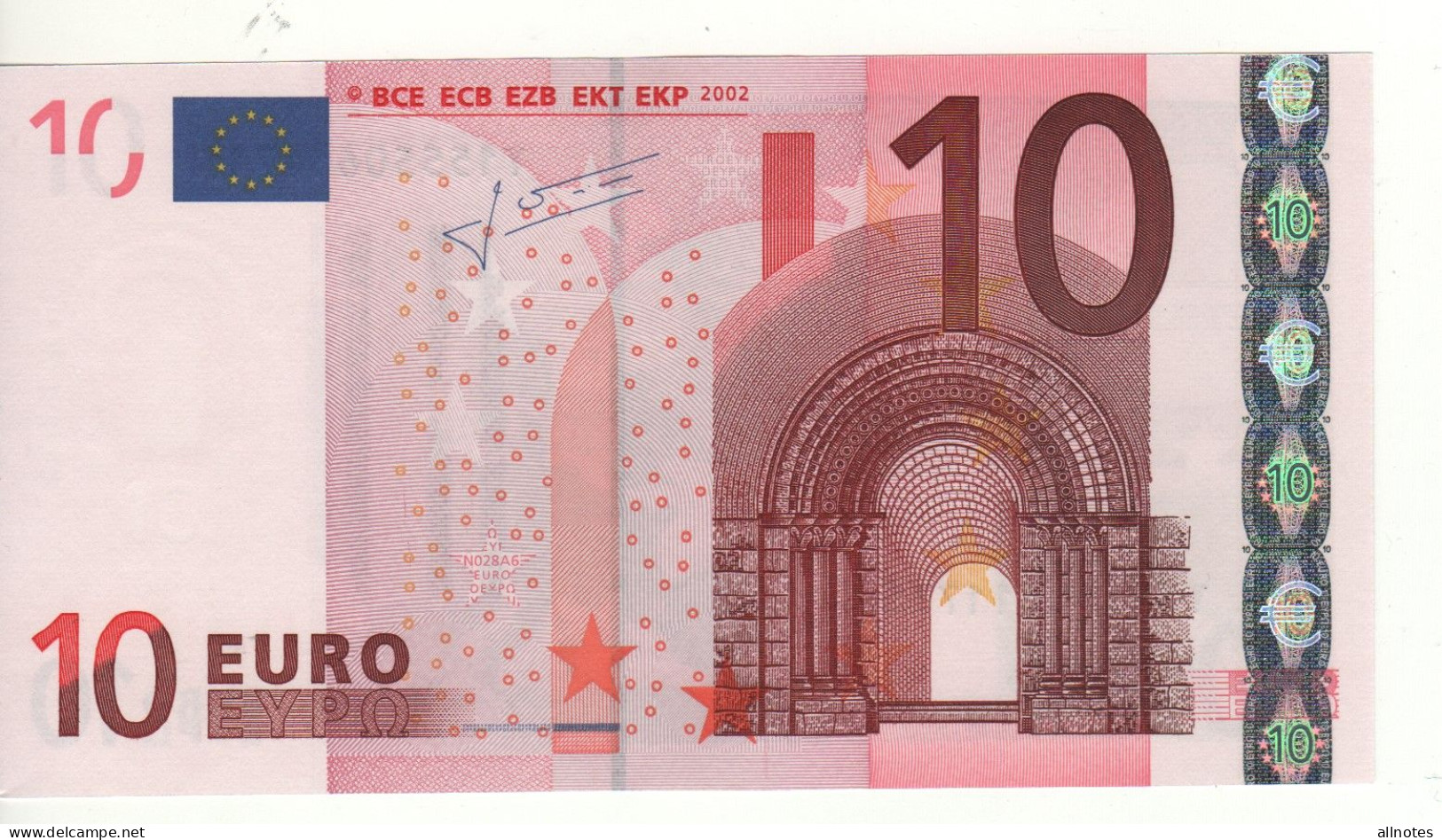 10 EURO  "Y" Greece    Firma Trichet    N 028 A6  /  FDS - UNC - 10 Euro