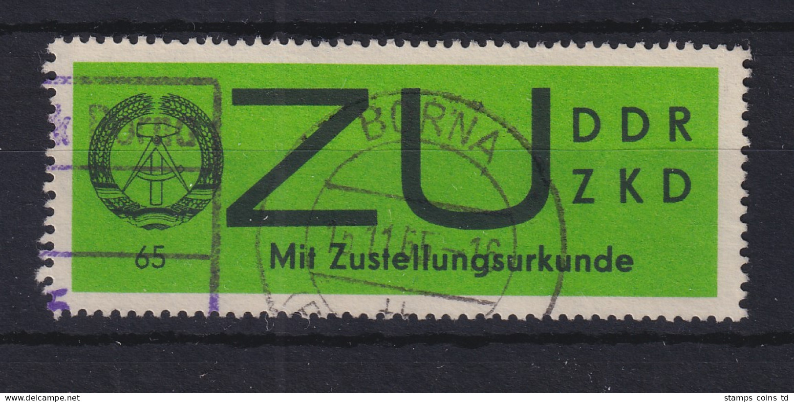 DDR Dienstmarke ZU Auf Gewöhnlichem Papier, Mi.-Nr. E 2x  Gest. BORNA - Used