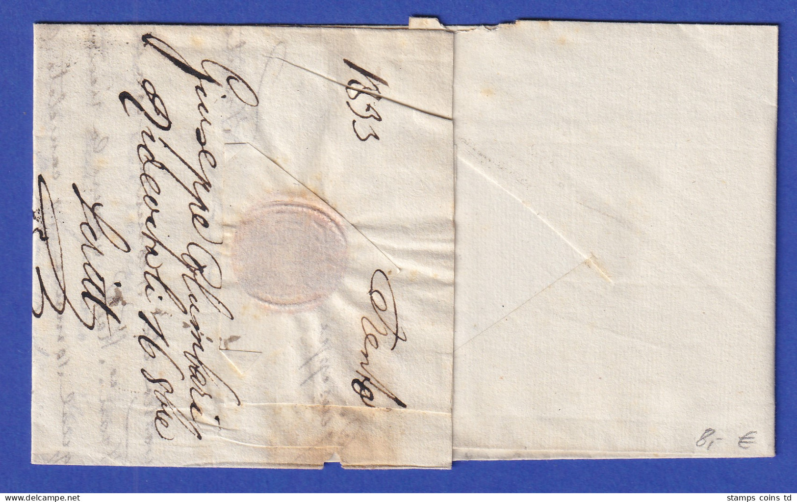 Österreich Geschäftsbrief Mit Ovalstempel TRENTO Von 1833 - ...-1850 Voorfilatelie