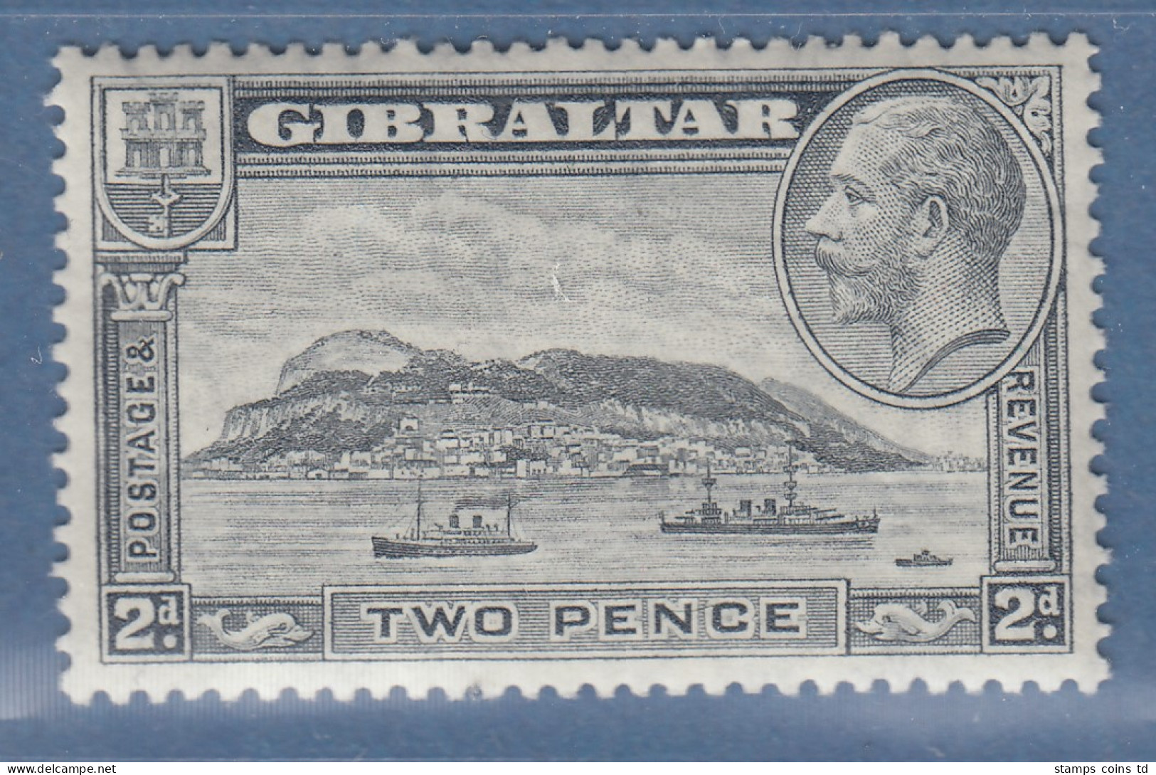 Gibraltar 1931 Felsen Mi.-Nr. 98 A Ungebraucht * - Gibraltar