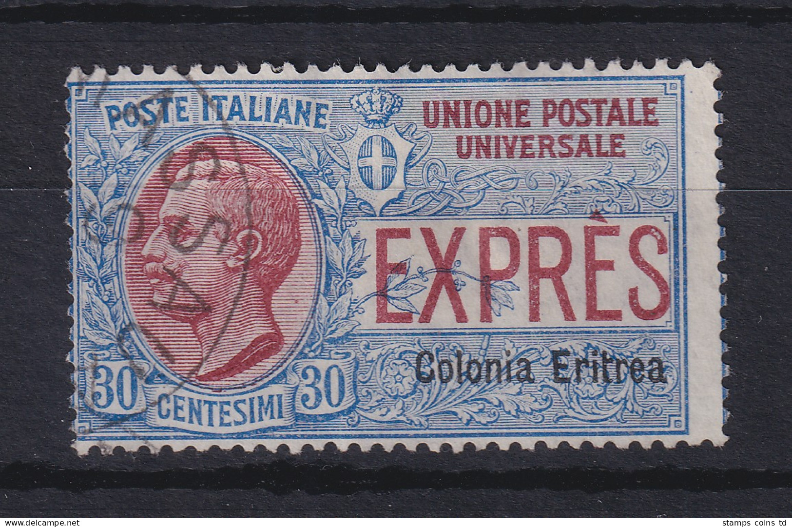 Italienisch-Eritrea 1905 Eilmarke 30 C. Mi.-Nr. 32 Gestempelt. - Erythrée