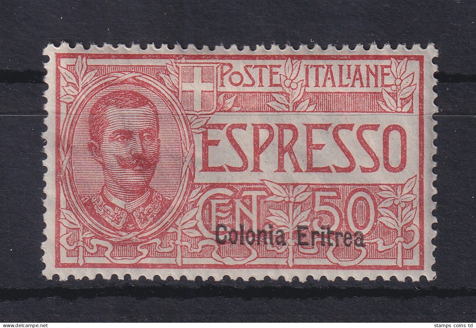 Italienisch-Eritrea 1921 Eilmarke 50 C. Mi.-Nr. 52 Ungebraucht * - Erythrée