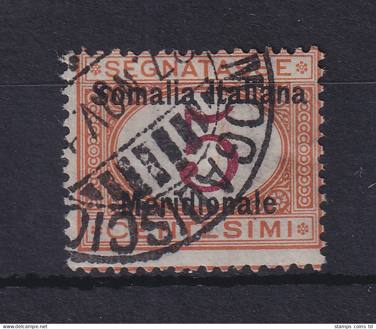 Italienisch-Somaliland 1906 Portomarke Mi.-Nr. 1 Gestempelt  - Somalie (1960-...)