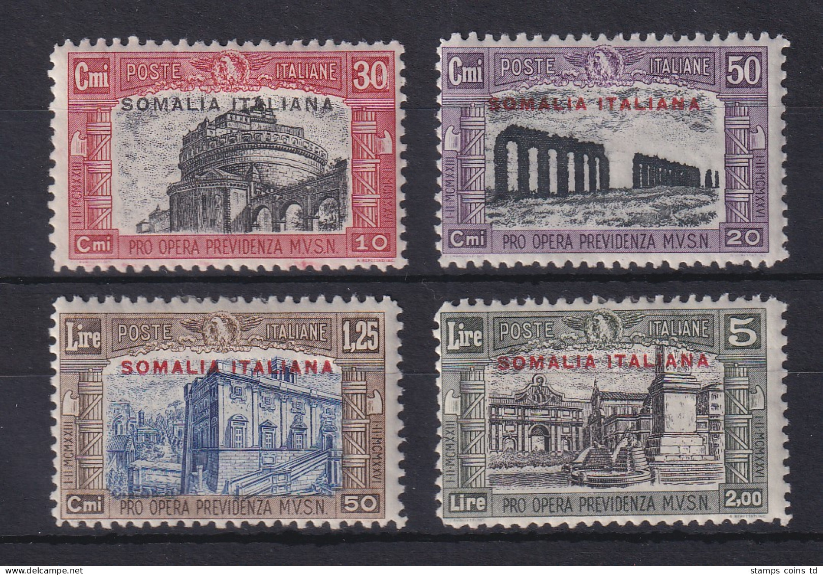 Italienisch-Somaliland 1929 National-Miliz Rom Mi.-Nr. 123-126 Satz Kpl. *  - Somalie (1960-...)