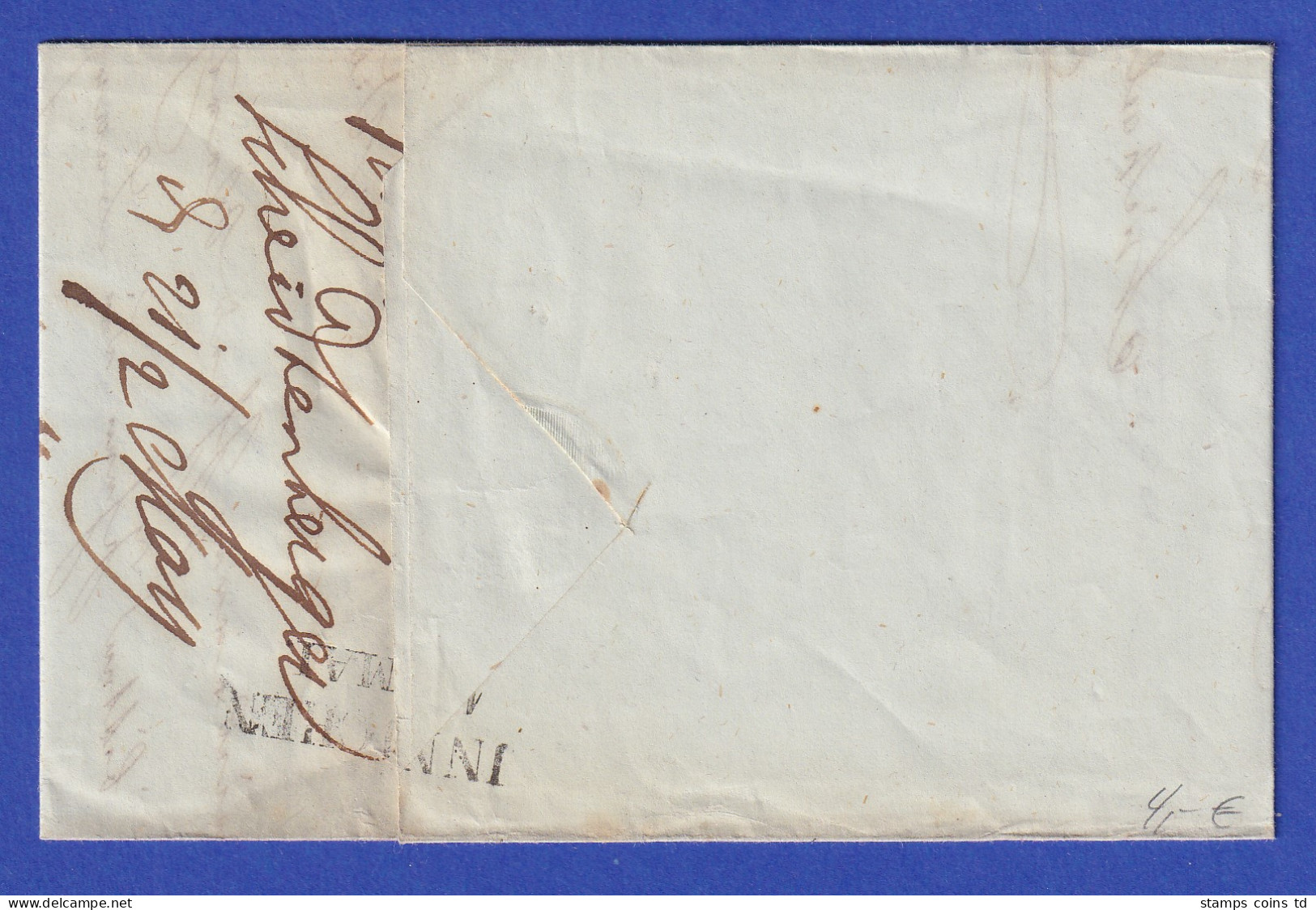 Österreich Geschäftsbrief Mit Zweizeiler VILLACH 1850 - ...-1850 Voorfilatelie
