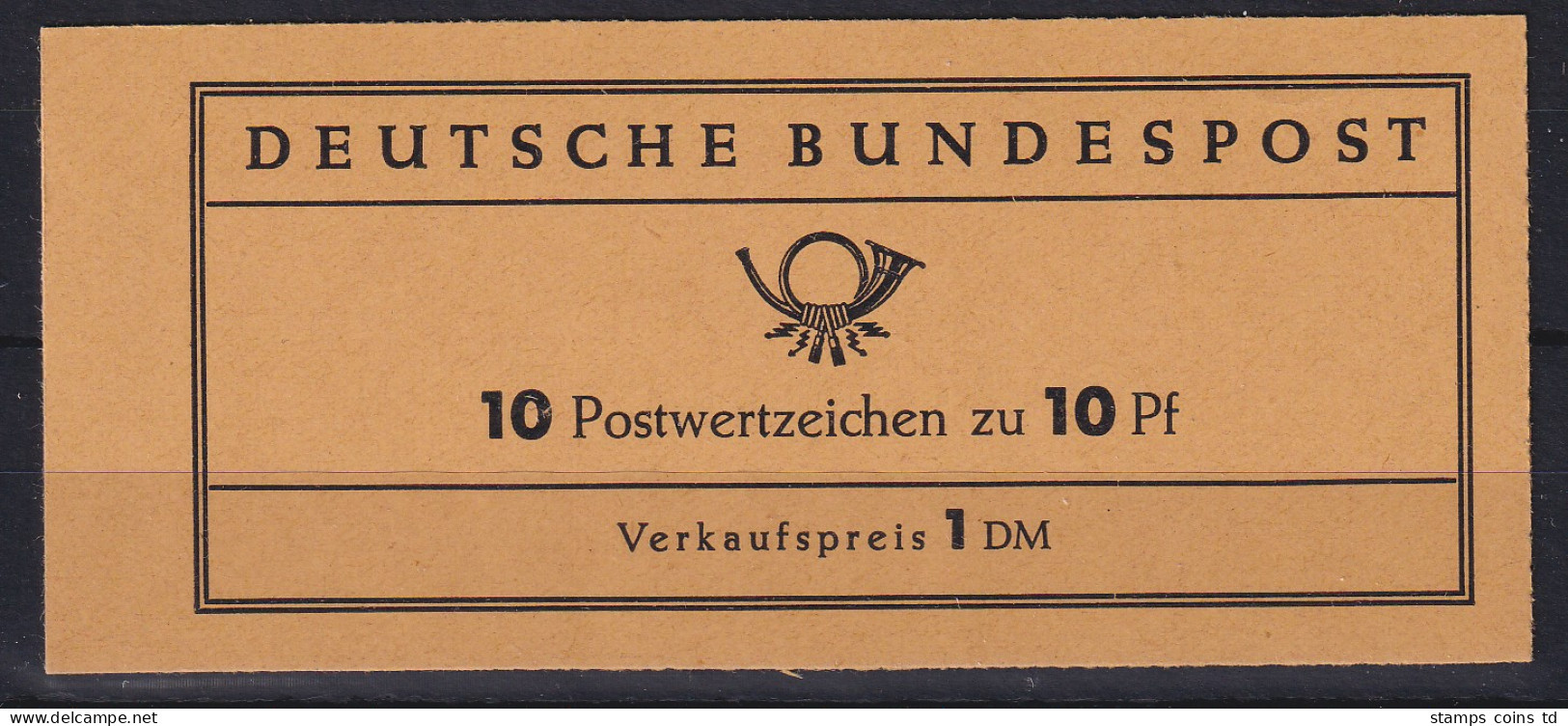 Bundesrepublik 1961 Th. Heuss Markenheftchen Mi.-Nr. MH 6 E ** - 1951-1970