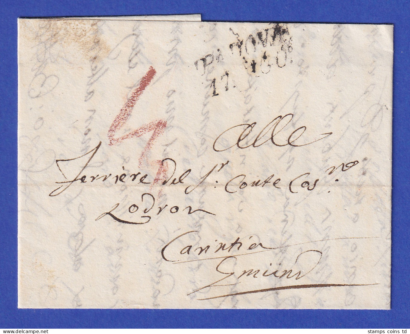 Österreich Brief Mit Zweizeiler PADOVA 1831 - ...-1850 Prephilately