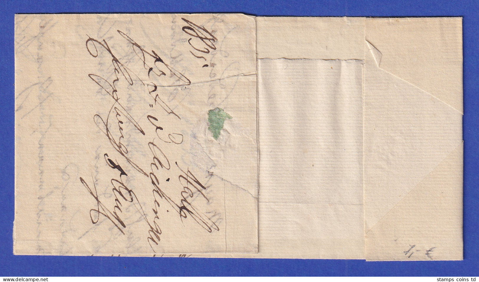 Österreich Geschäftsbrief Mit Einzeiler HALL 1835 - ...-1850 Prephilately