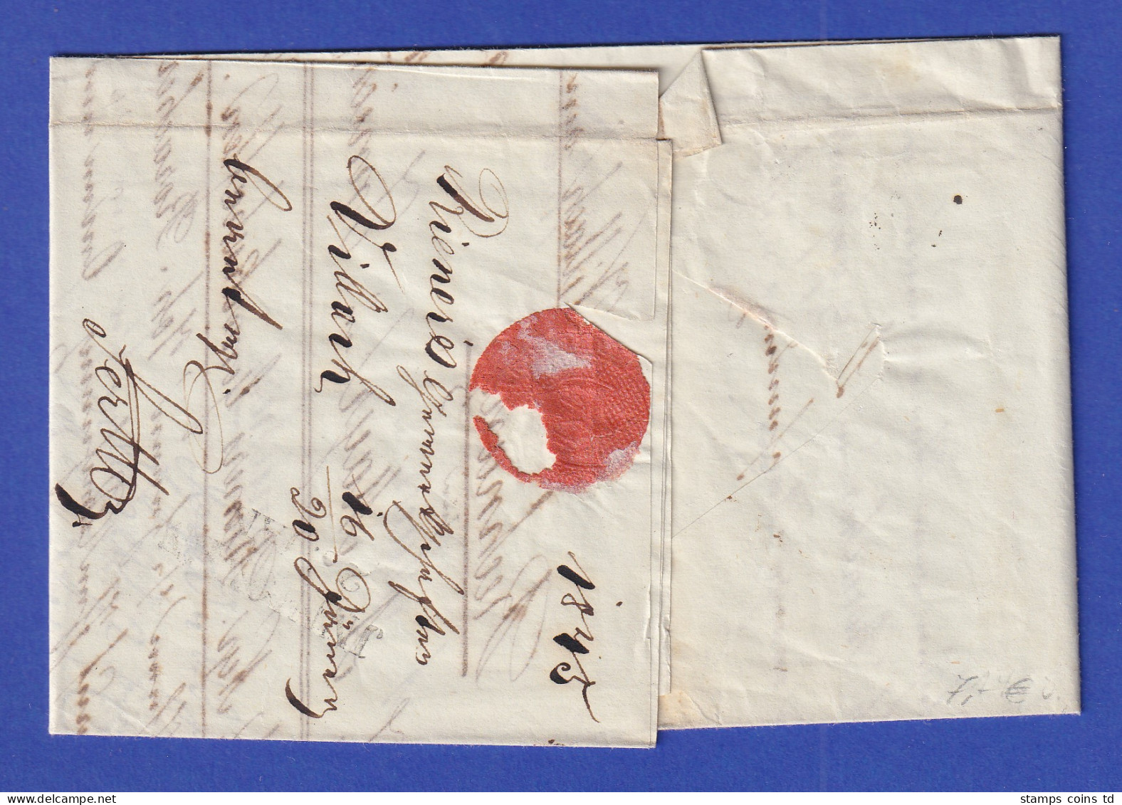 Österreich Geschäftsbrief Mit Zweizeiler VILLACH Von 1845 - ...-1850 Voorfilatelie