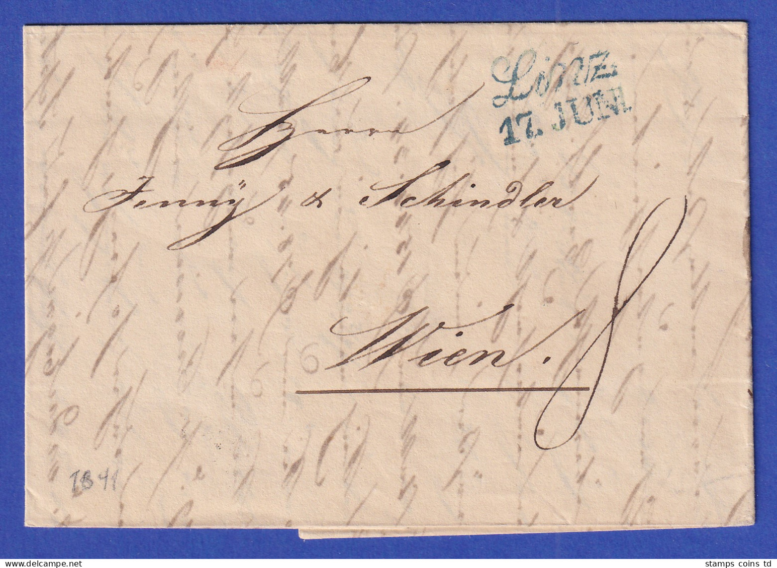 Österreich Geschäftsbrief Mit Zweizeiler Linz 1841 - ...-1850 Vorphilatelie