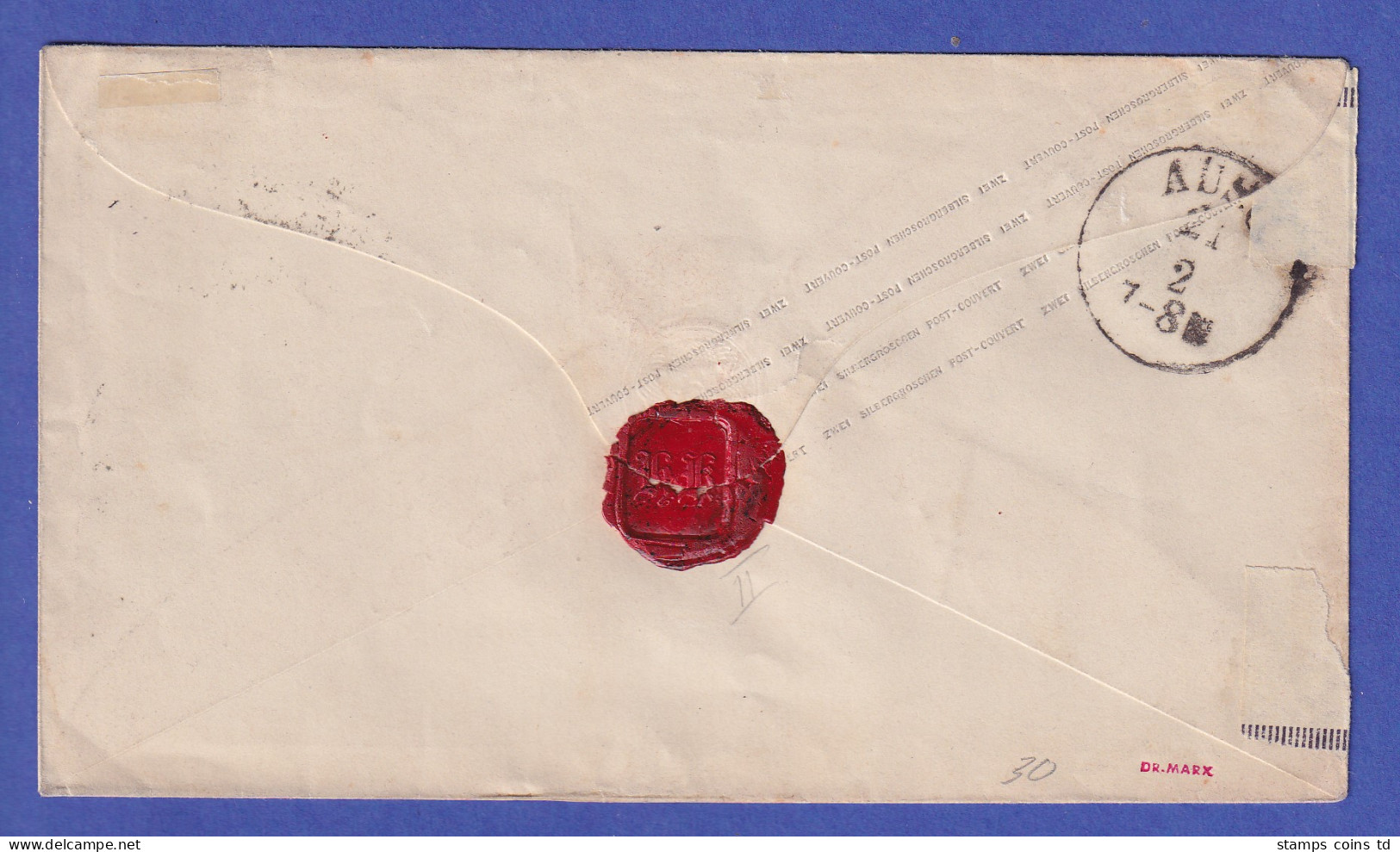 Danzig Alte Preußen-Ganzsache 2 Sgr Gelaufen Nach Königsberg - Postal  Stationery