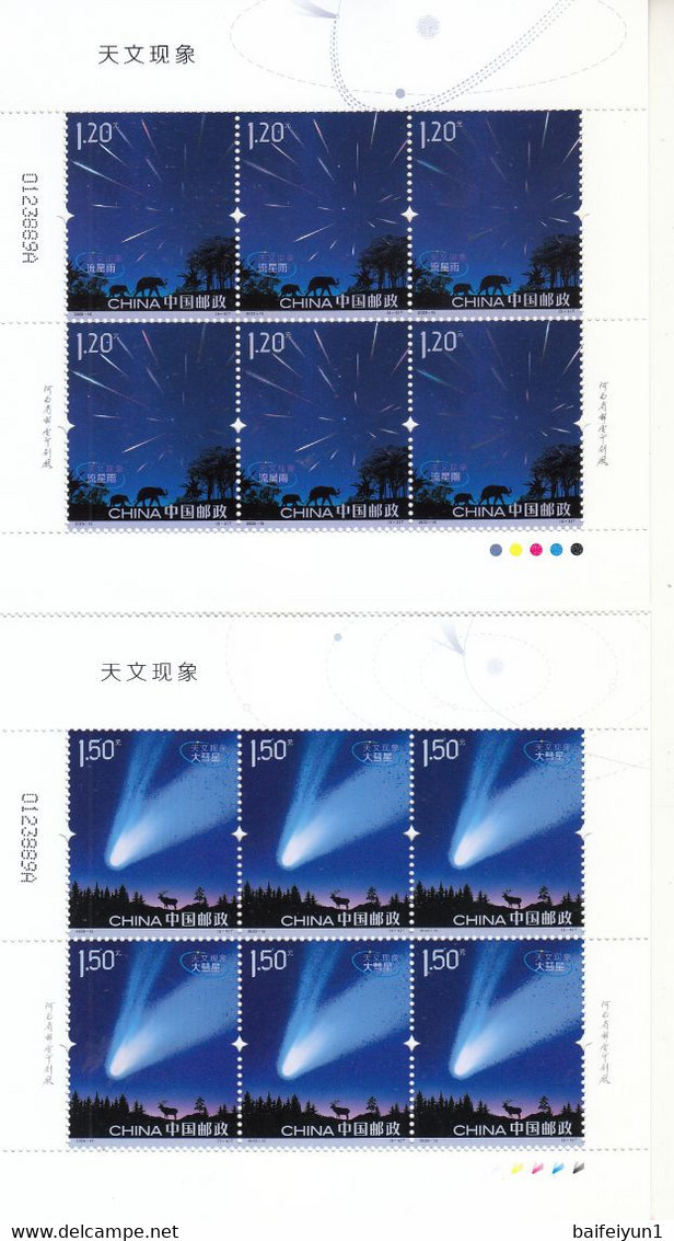 China 2020-15 Astronomical Phenomena Stamps 5v Half Sheet - Neufs