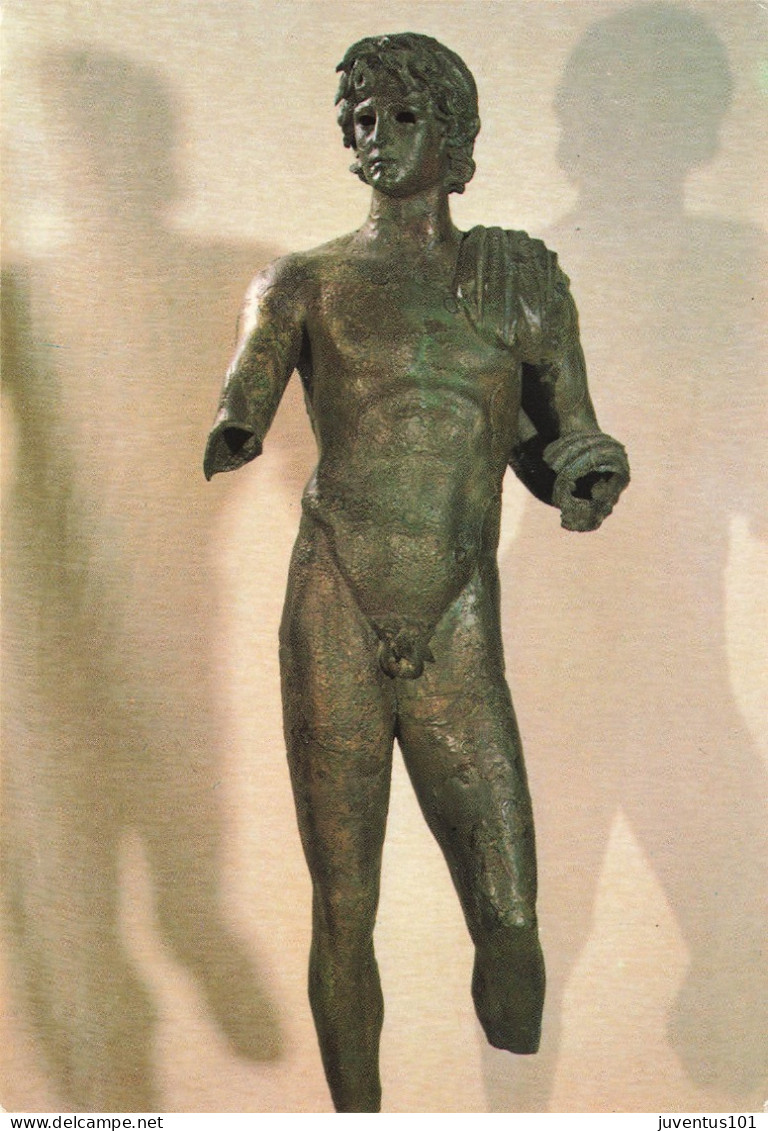 CPSM Statue En Bronze-L'Ephèbe       L2753 - Objets D'art