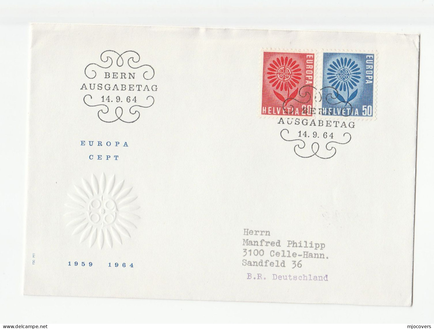 EUROPA 10 Diff SWITZERLAND FDCs 1959 - 1977 Fdc Cover Stamps - Verzamelingen