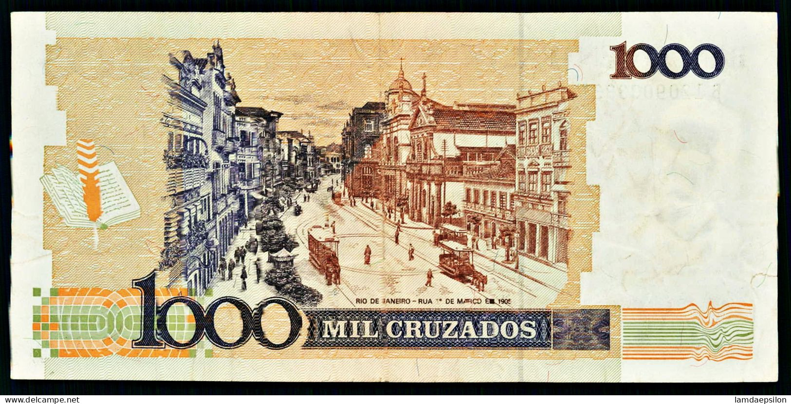 A10  BRAZIL   BILLETS DU MONDE   BANKNOTES  1000 CRUZADOS 1989 - Brasilien