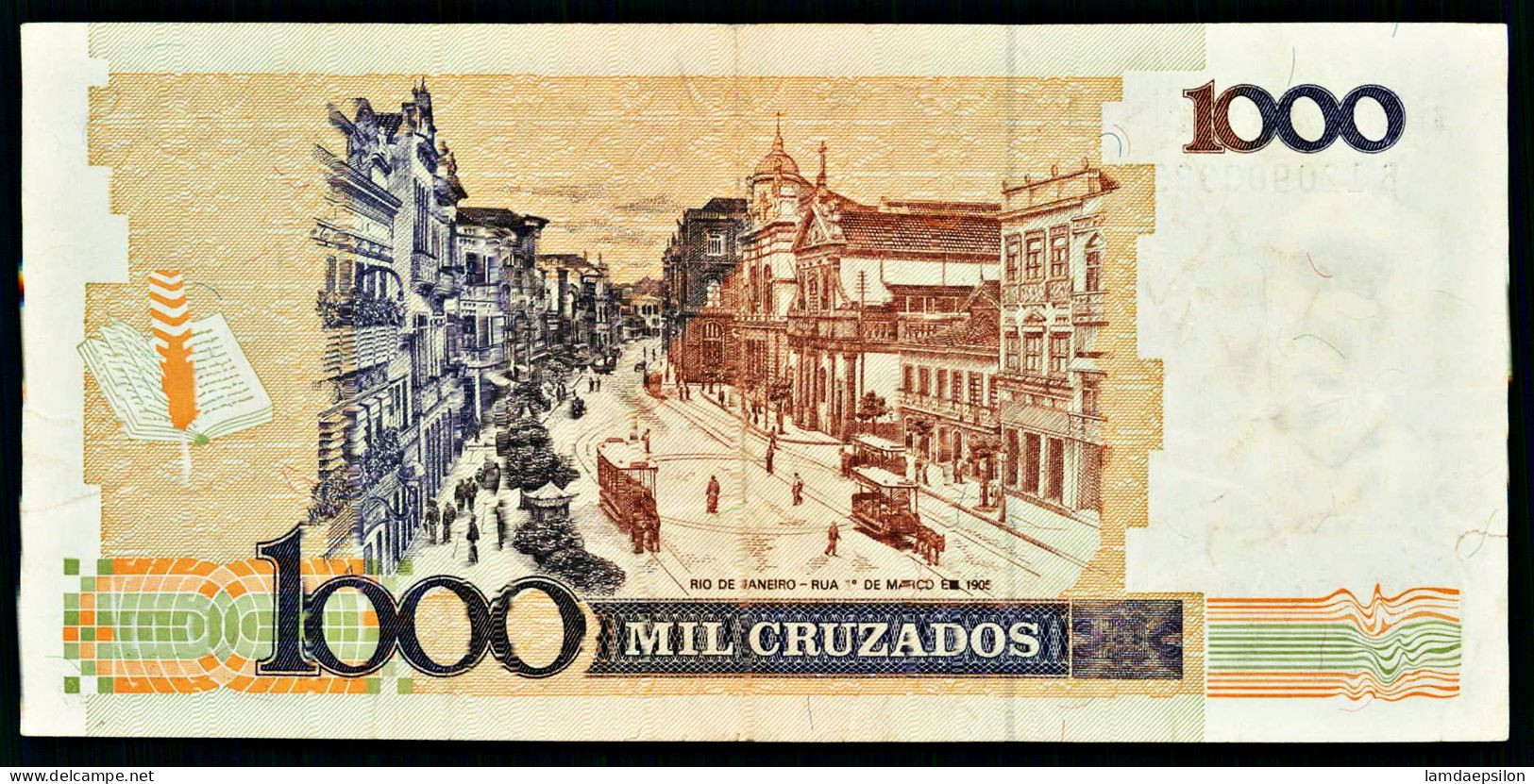 A10  BRAZIL   BILLETS DU MONDE   BANKNOTES  1000 CRUZADOS 1989 - Brazil