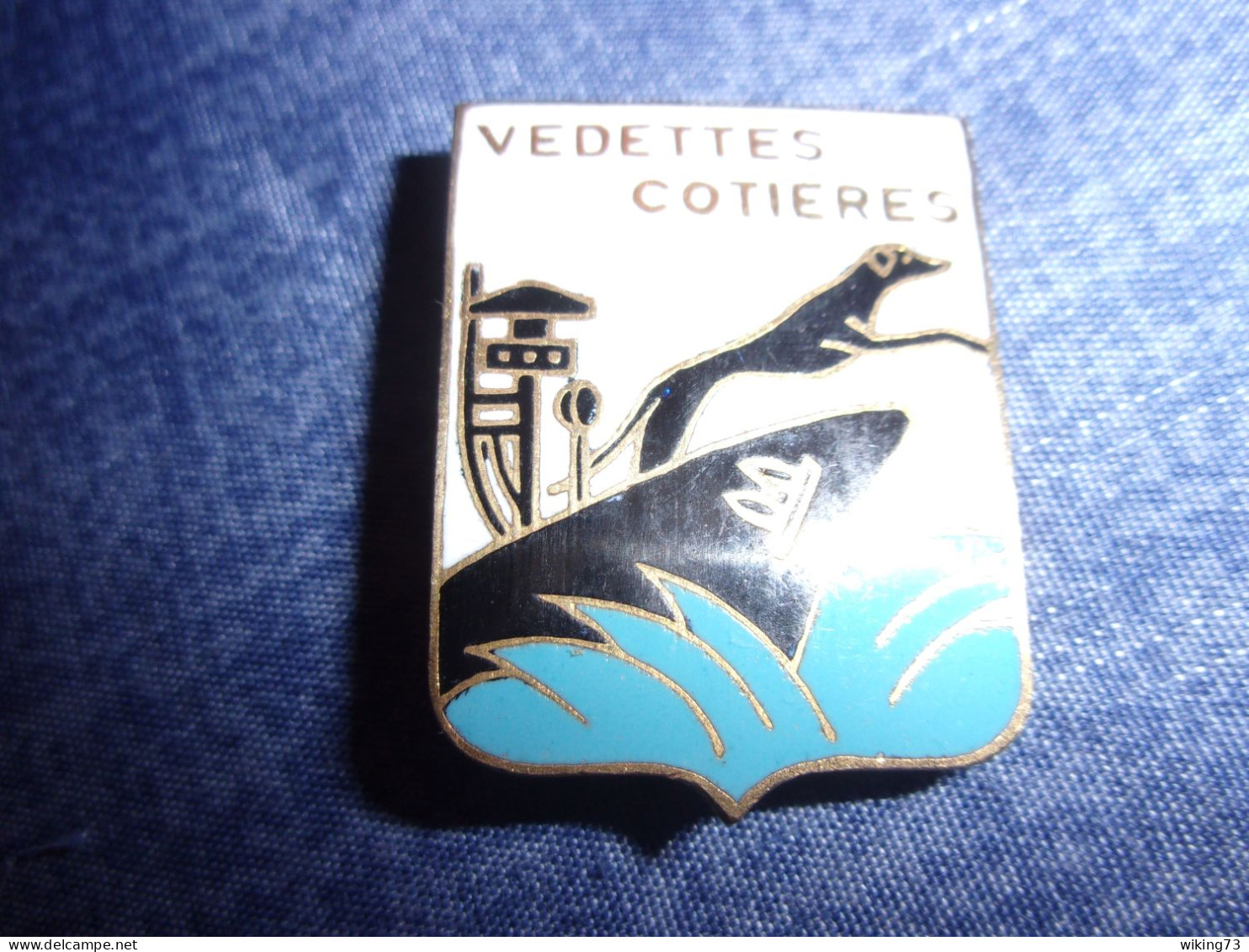 Insigne Ancien " Vedettes Côtières "- Marine Nationale - Lévrier - Marine