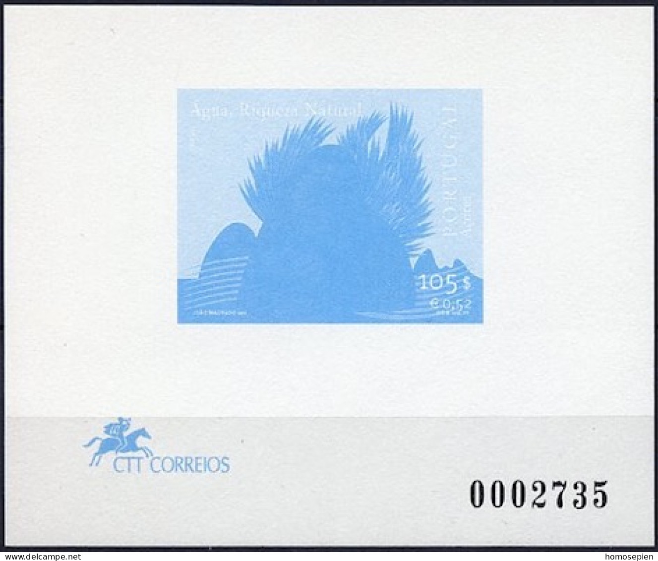 Açores - Azores - Azoren - Portugal épreuve 2001 Y&T N°EL468 - Michel N°DP478 *** - 0,52€ EUROPA - Azores