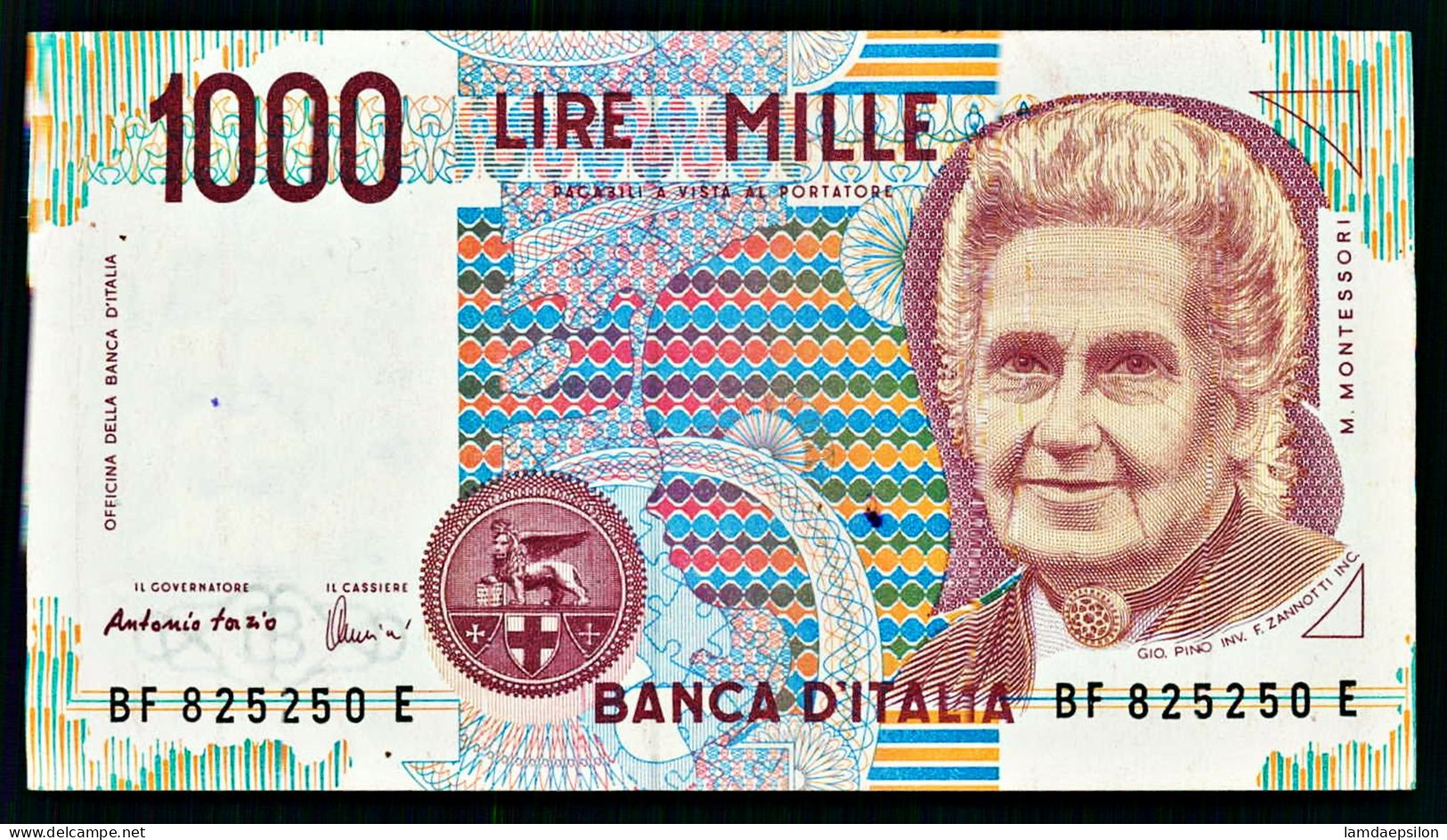 A10  ITALIE   BILLETS DU MONDE   BANKNOTES  1000 LIRE 1990 - 1.000 Lire